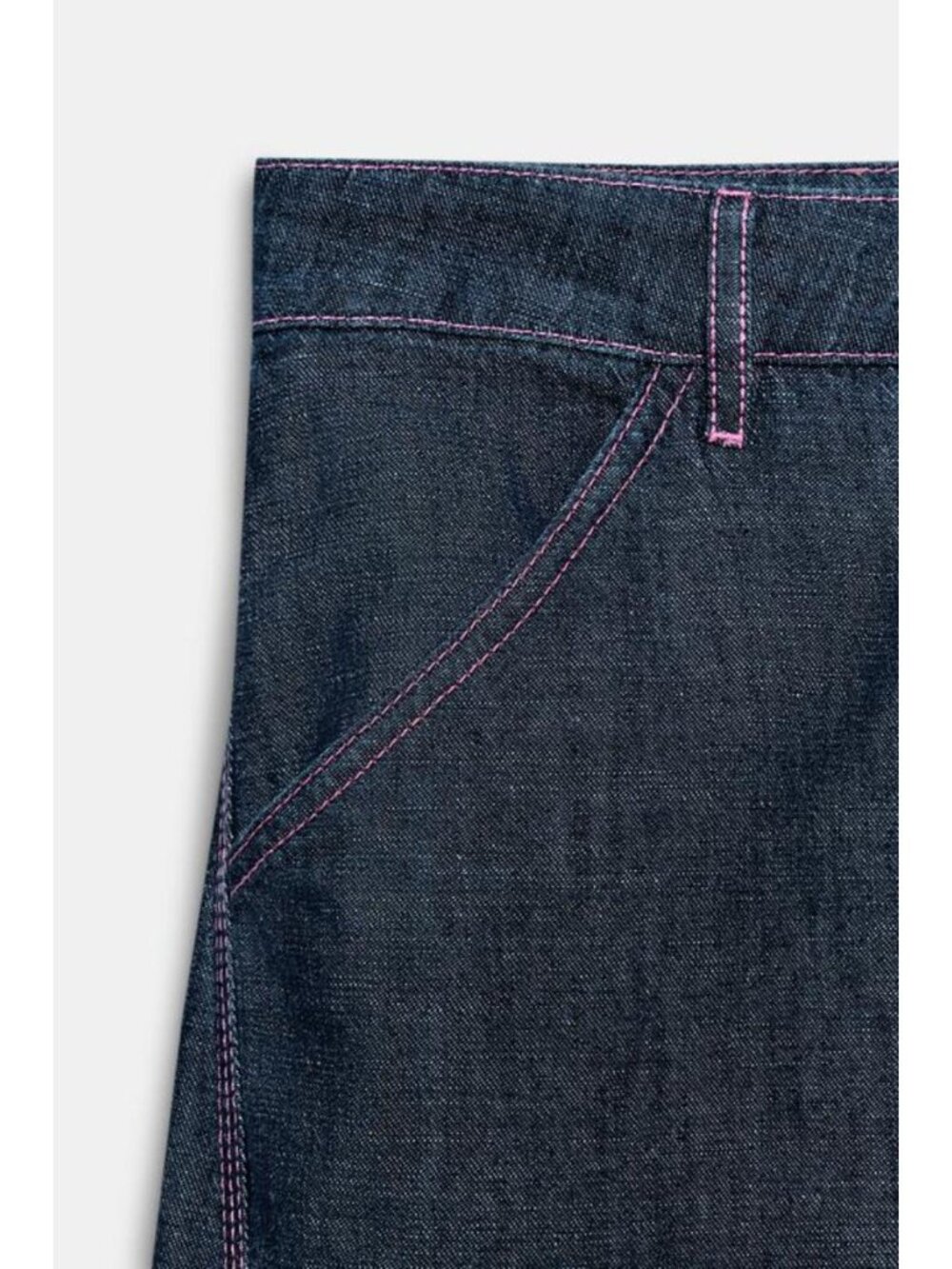 ZARA LINEN BARREL PANTS - Picture 9 of 9